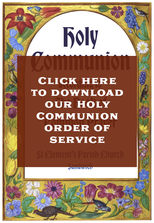 Click here to download our Holy Communion order of service