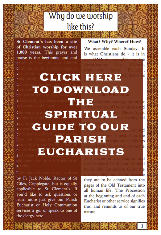 Click here to download The spiritual guide to our Parish Eucharists